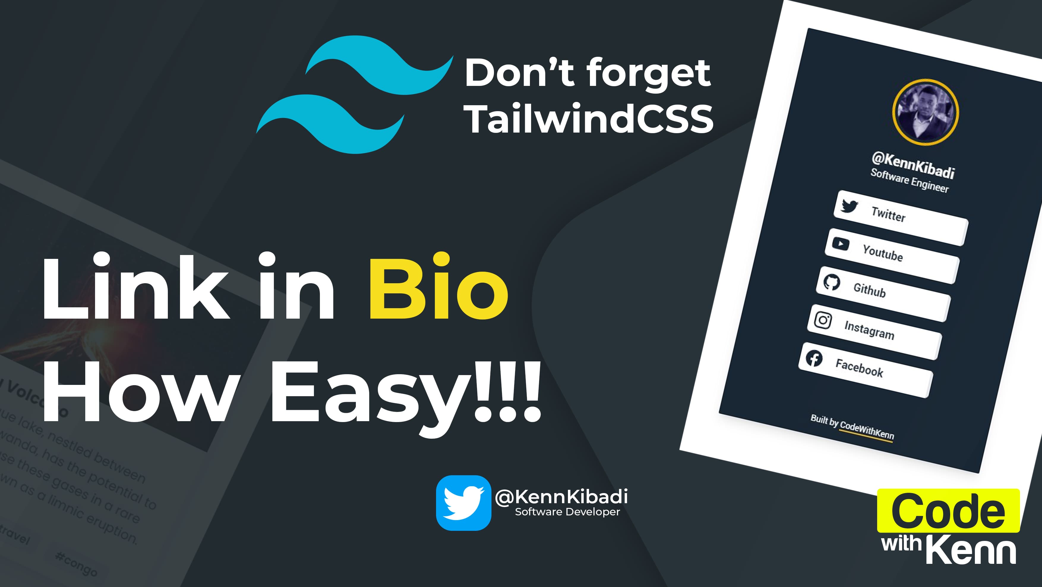 How I built the "Bio Links" Page using HTML + Tailwind CSS